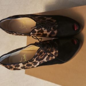 Giuseppe Zanotti size 40 color black suede and pony skin 100% Authentic NEW